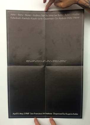 43San Francisco Art Institute : 18'6" x 6'9" x 11'2-1/2" x 47" x 11-3/16" x 19'8-1/2" x 31'9-3/16" [Exhibition Poster]