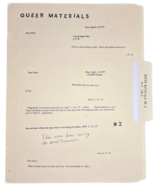 Queer Materials #2 "Dear Inky"