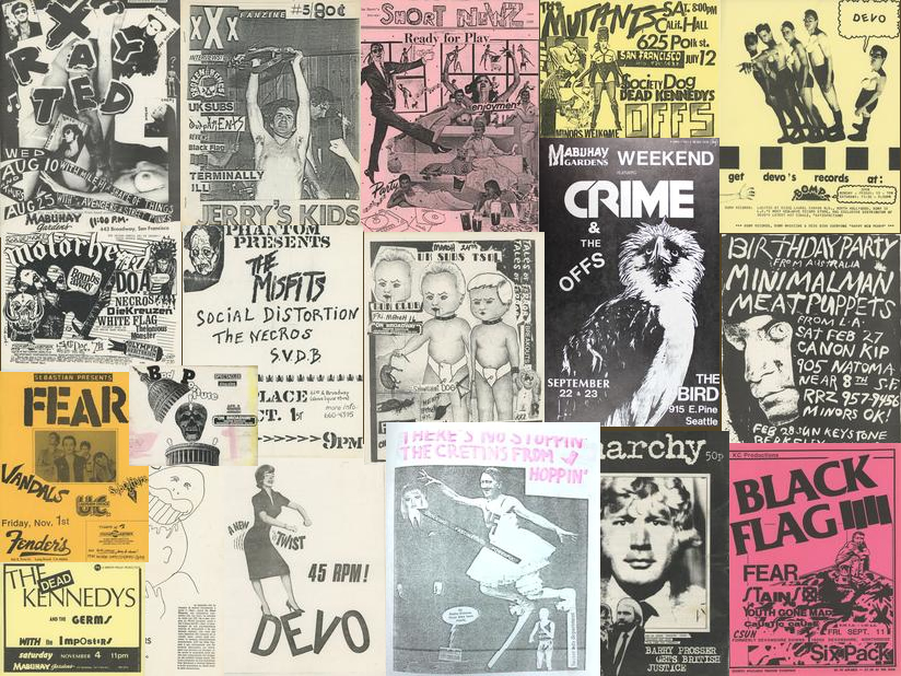 Punk Zines, Fliers and Ephemera - A Table by Printed Matter