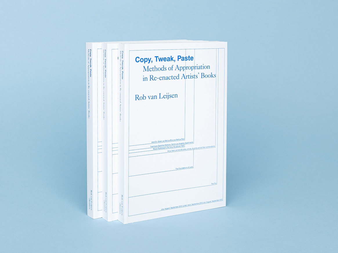 Copy, Tweak, Paste: Methods of Appropriation in Re-enacted Artists' Books