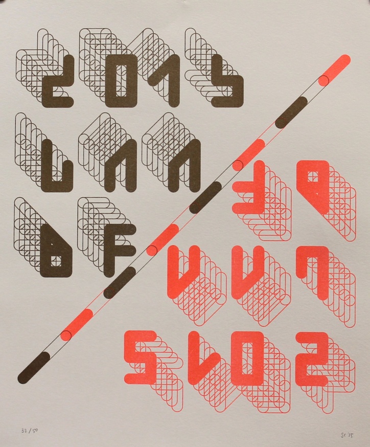 2015 LAABF Poster [Pink/Gold]