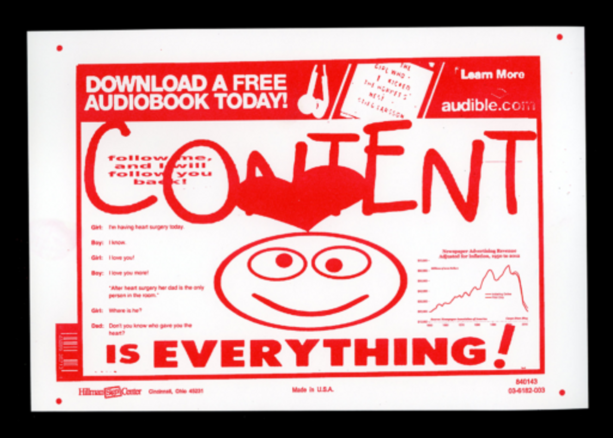 CONTENT IS EVERYTHING Print