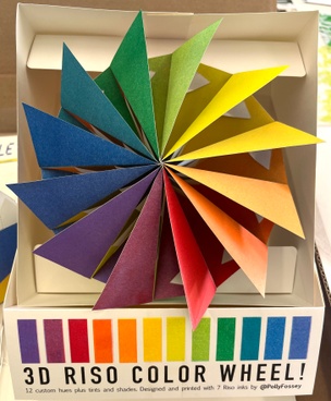 3D Riso Color Wheel [assembled in a cake box]
