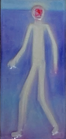 Miriam Cahn Pin [White  Figure]