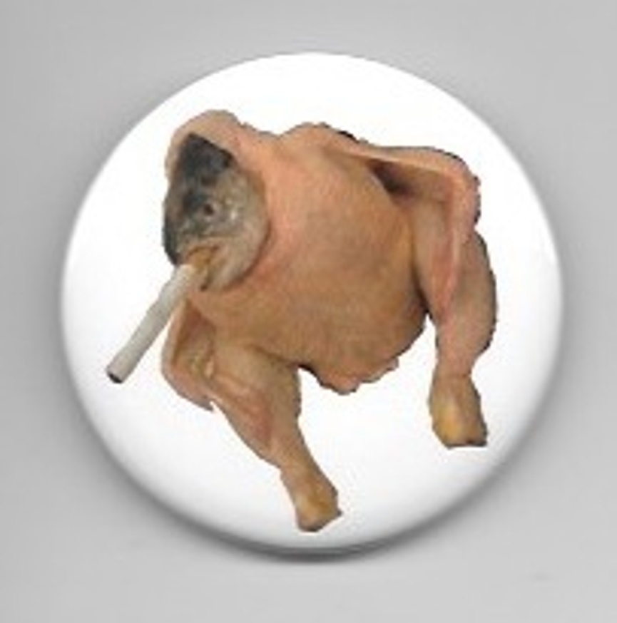 Smoking Fish Chicken Button