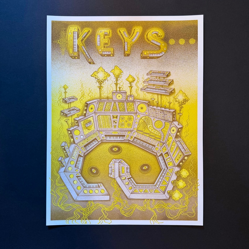 Rodger Binyone - Keys [Risograph Print] - Printed Matter