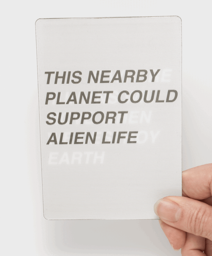 Headline A/B Test: This Nearby Planet Could Support Alien Life / This Is Where Humans Will Move When We Destroy Earth [Lenticular Card]