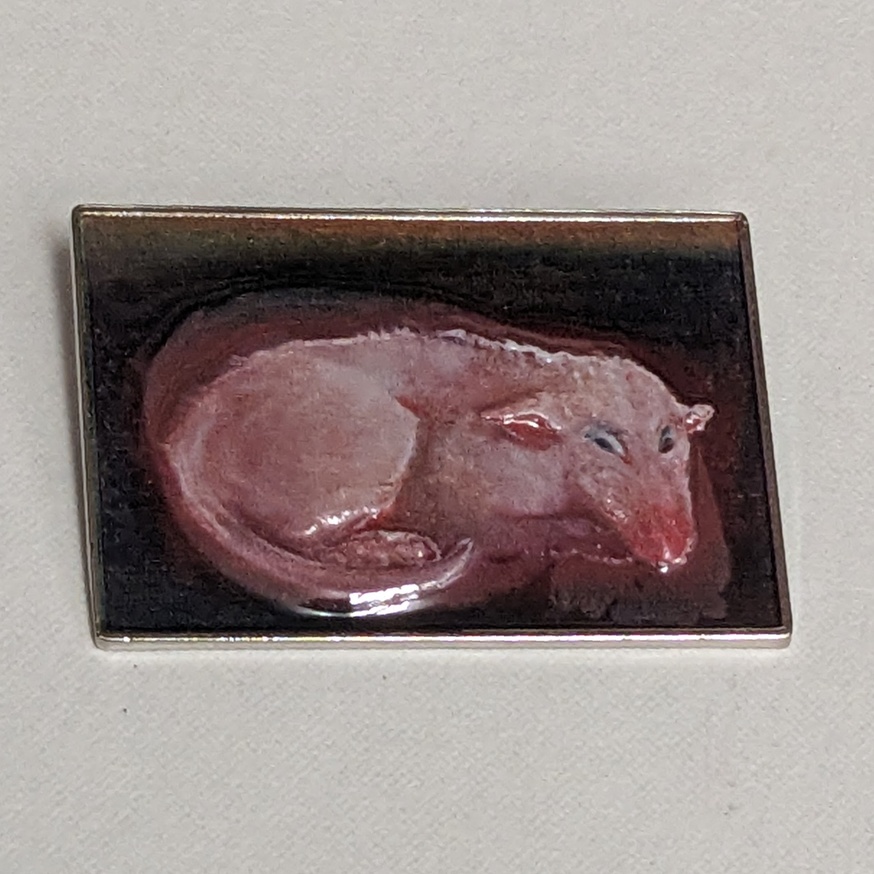 Miriam Cahn Pin [Lying Animal]