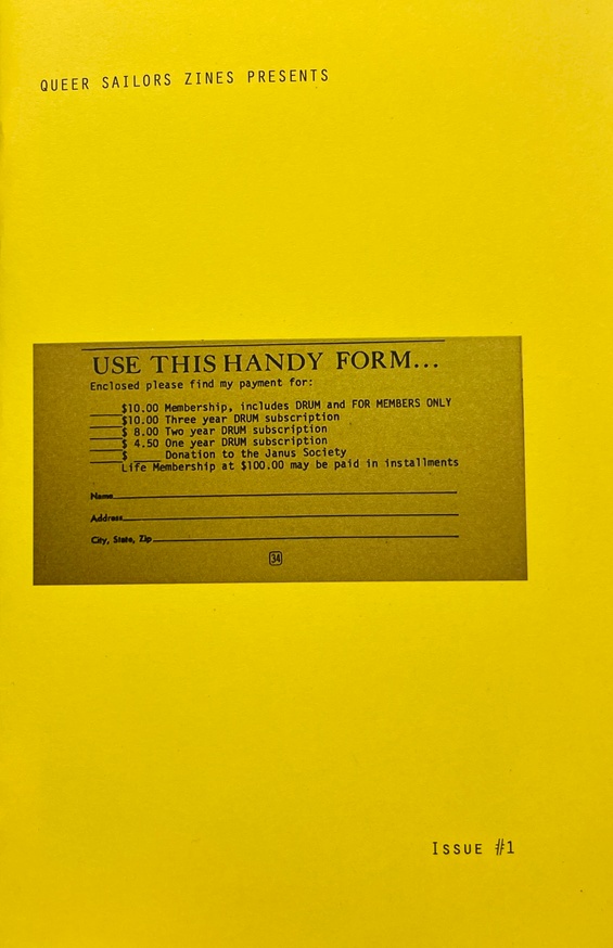  Use This Handy Form subscription zine 