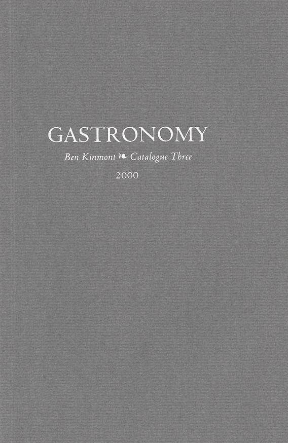 Gastronomy, Vol. 3 : A Catalogue of Books and Manuscripts 1580-1967