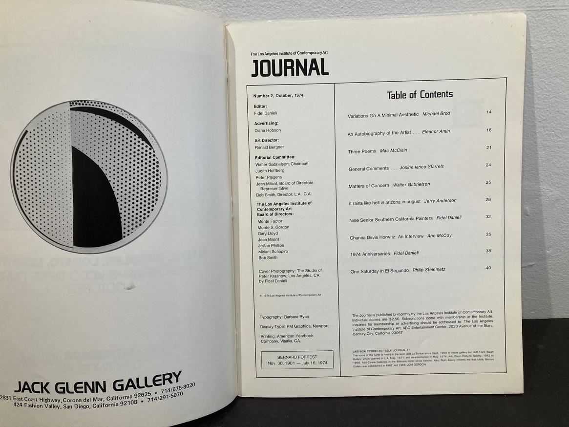  The Los Angeles Institute of Contemporary Art Journal thumbnail 2