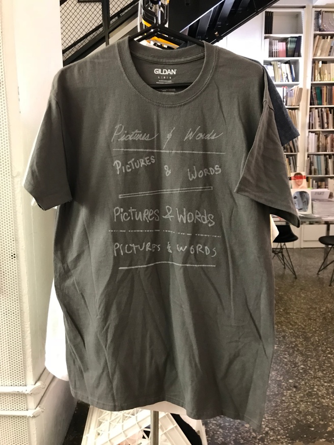 Pictures & Words T-Shirt in Gray [Large]