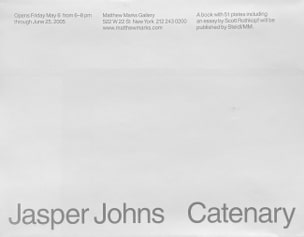 Jasper Johns: Catenary