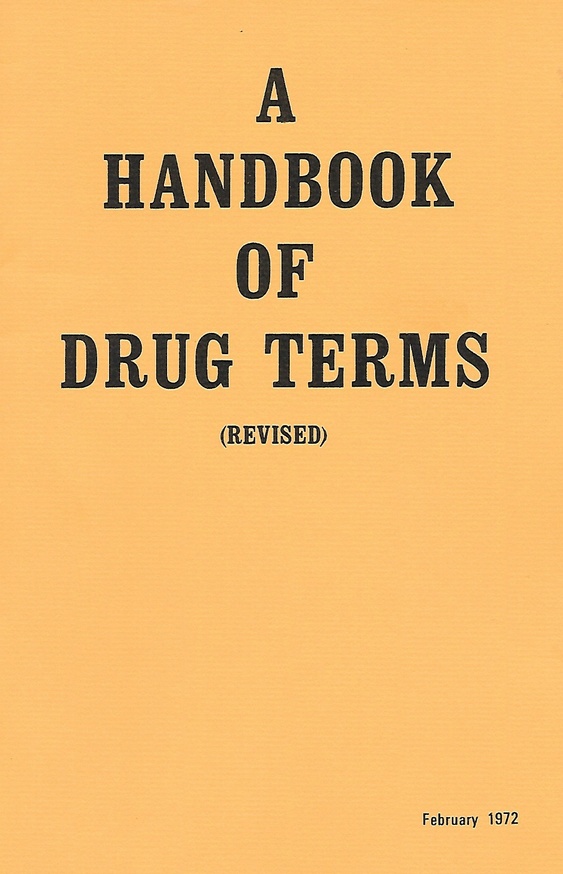 A Handbook of Drug Terms