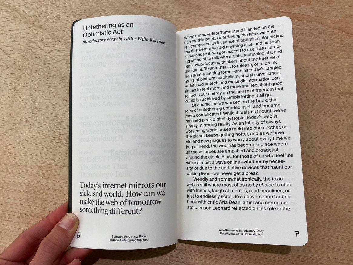 Software for Artists Book: Untethering the Web thumbnail 4