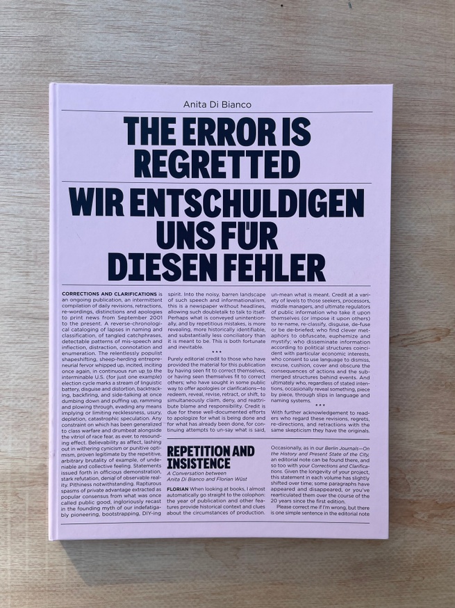  The Error is Regretted / Wir entschuldigen uns für diesen Fehler