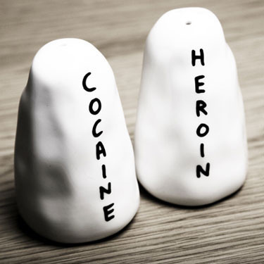 David Shrigley - HEROIN / COCAINE Salt & Pepper Shakers