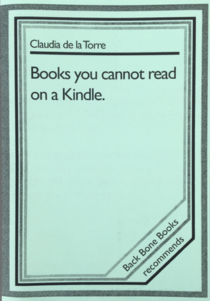 Books you cannot read on a Kindle