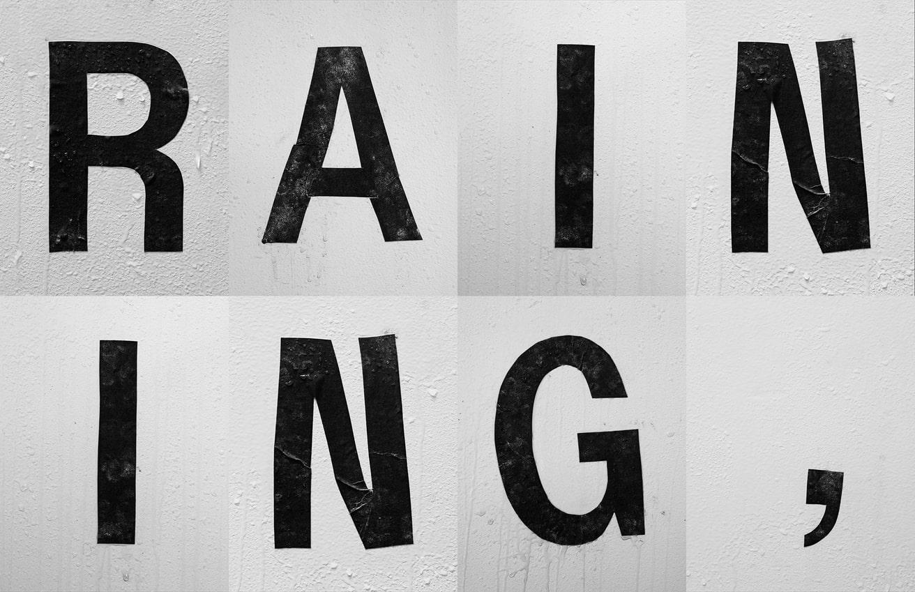 Shannon Ebner, RAINING, REINING. [Two Print Set]