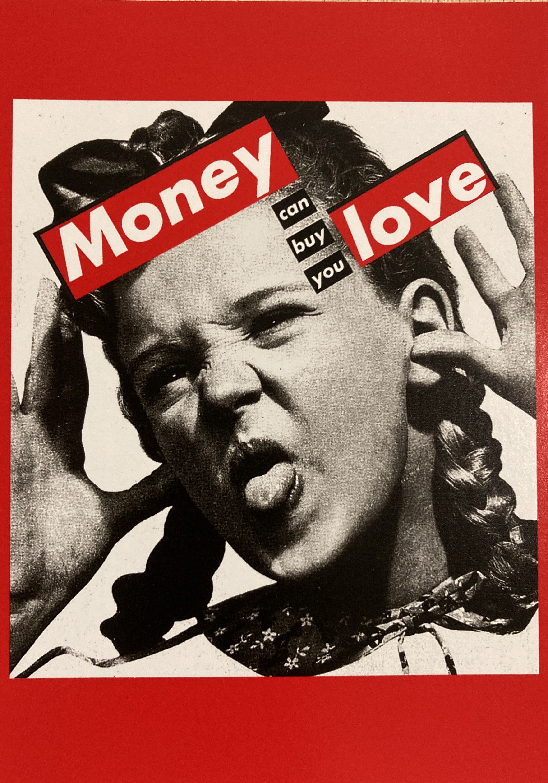 Barbara Kruger - Money Can Buy You Love [Postcard] - Printed Matter