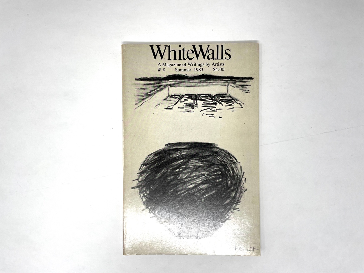 WhiteWalls : A Magazine of Writings by Artists