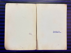 The Author of This Book Committed Suicide  (Brooklyn Public Library)