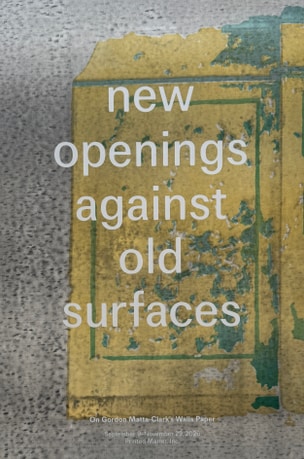 New Openings Against Old Surfaces [Exhibition Poster], 2026