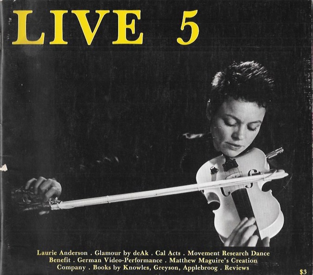 Performance Art Magazine: LIVE No. 5 (1981)