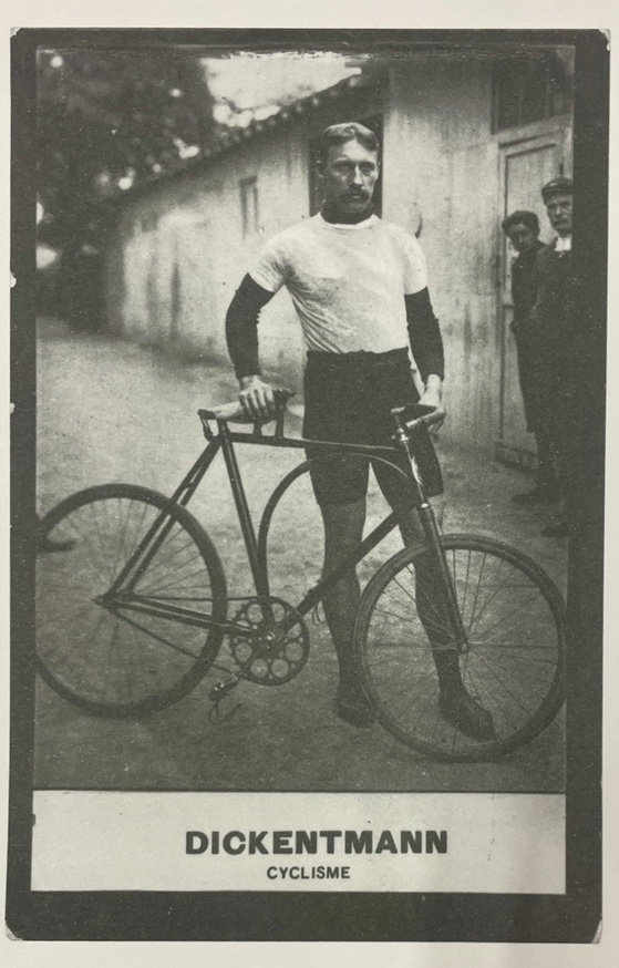 DICKENTMANN #1 Retro-Cyclisme Postcard