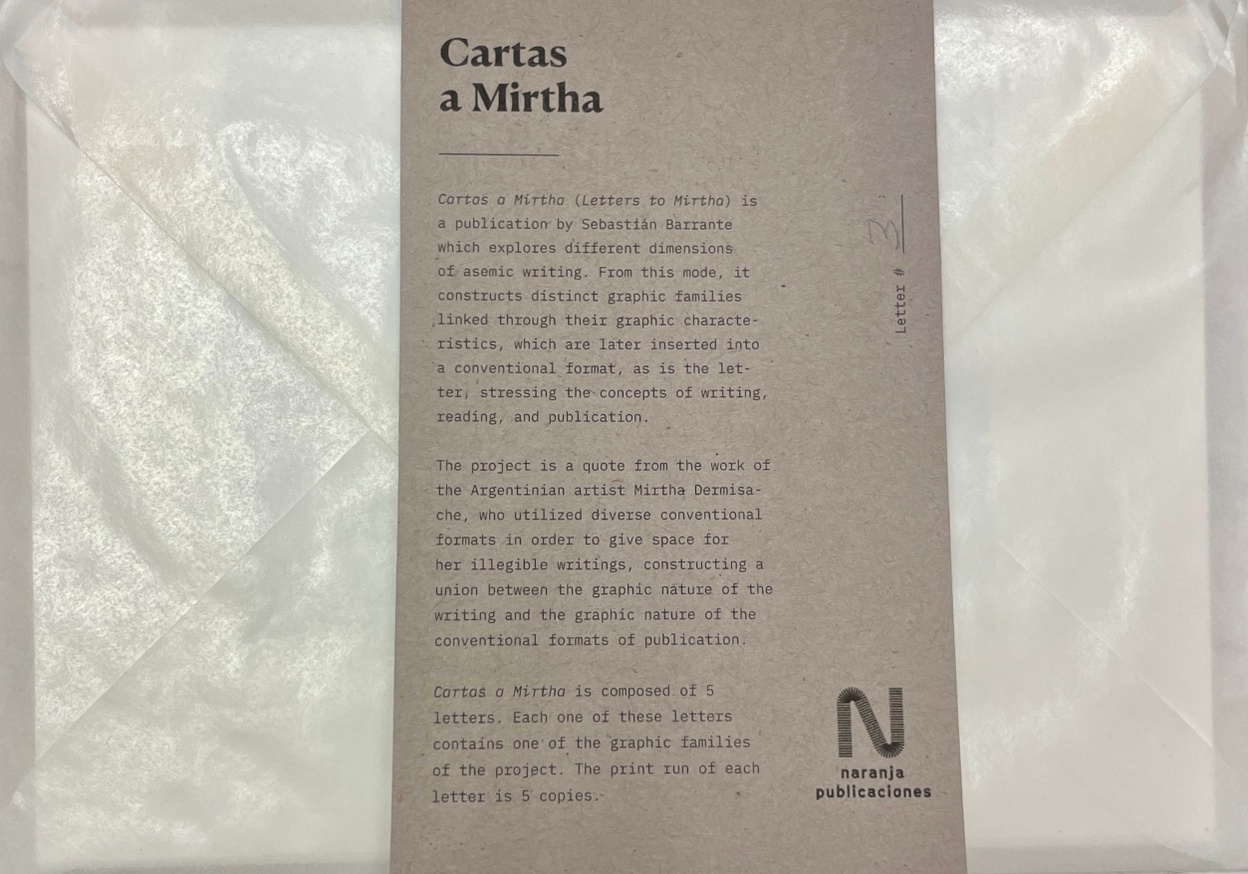 Cartas a Mirtha: Letter #3 [Second Edition]